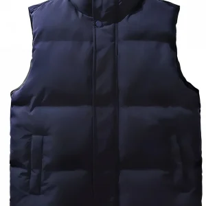 Doudoune sans manche bleu marine homme