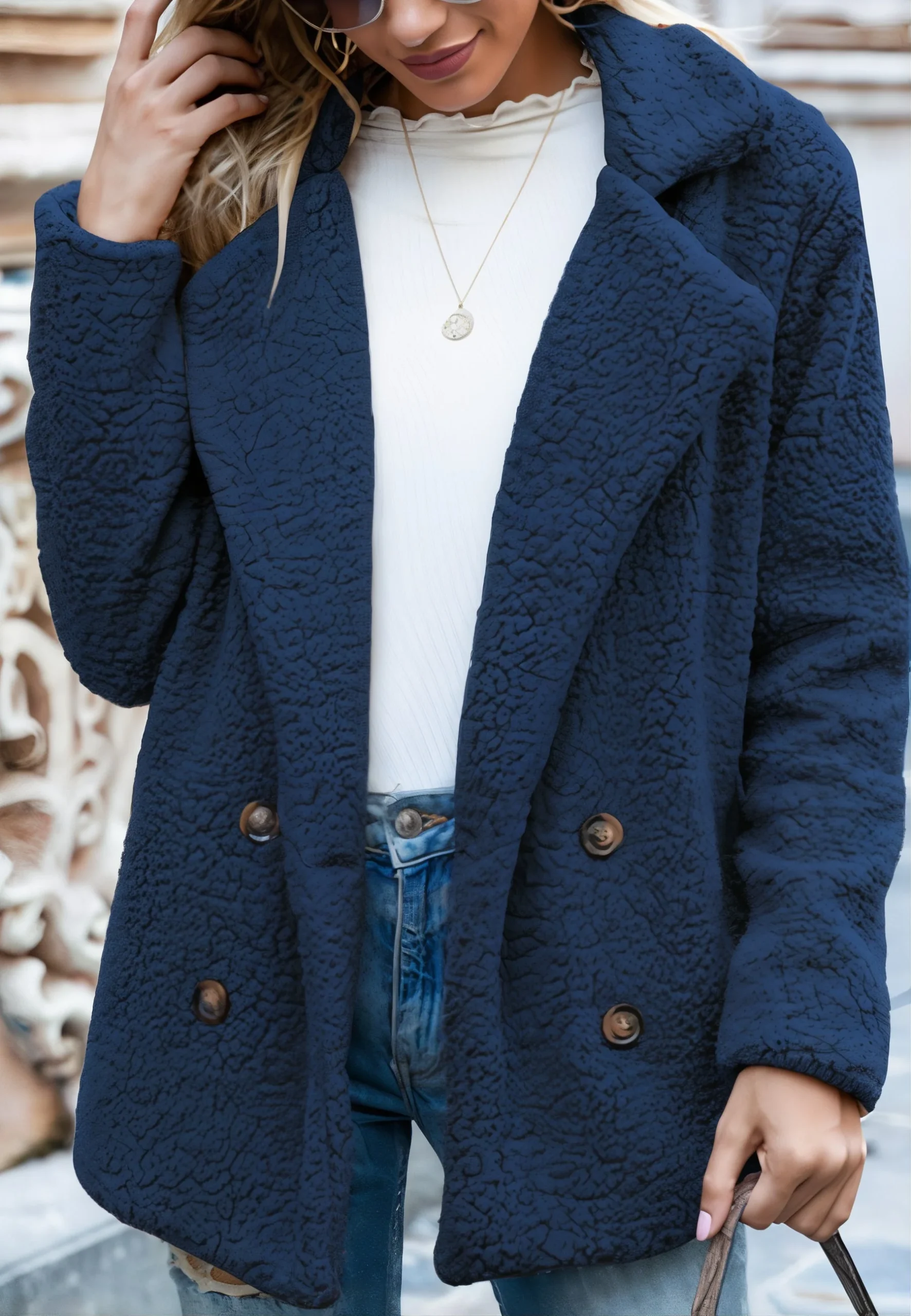 Manteau femme teddy bear – Image 4